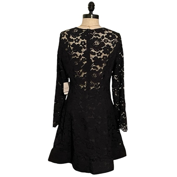 Laundry by Shelli Segal Long Sleeve Lace Dress With Horsehair Hem - Size 8 - NWT - Picture 7 of 9